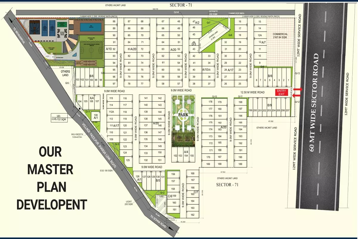 Trehan Luxury Floors site plan