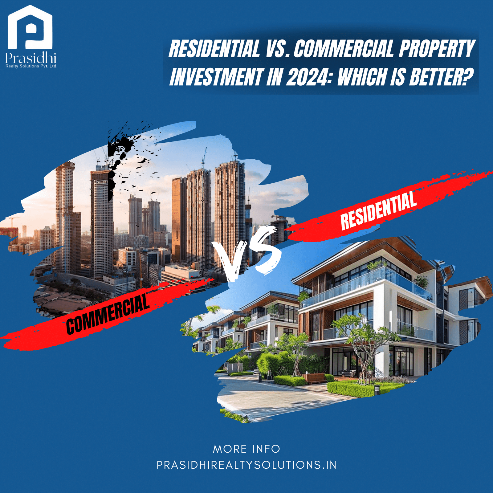 Residential Properties vs Commercial Property Investment 2024 Comparison