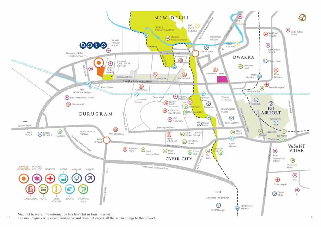 BPTP Verti Greens Gurgaon location