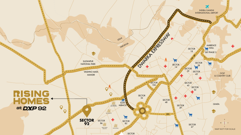 Rising Homes DXP Location map